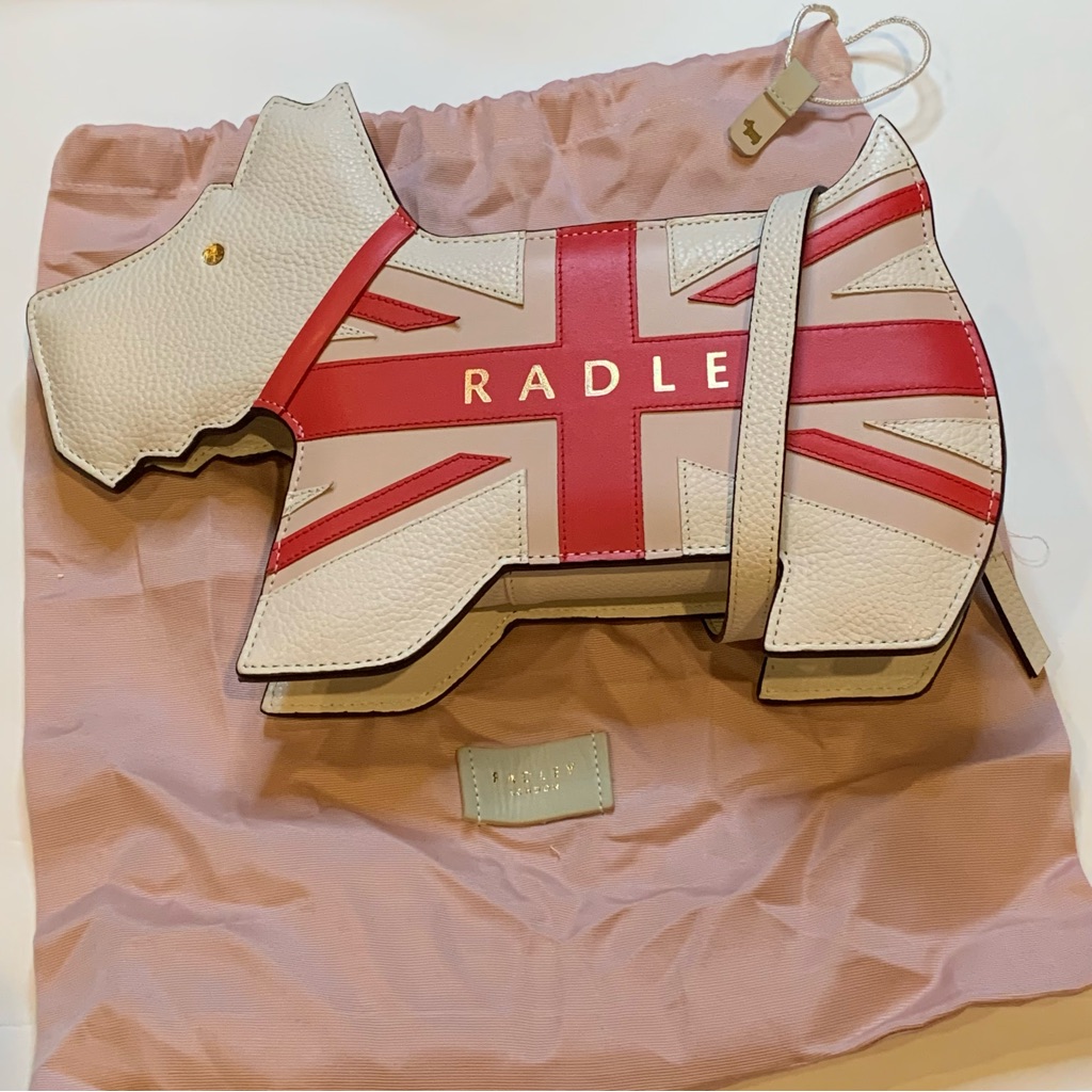 New Radley London Scottie Dog & Union Jack Crossbody Purse